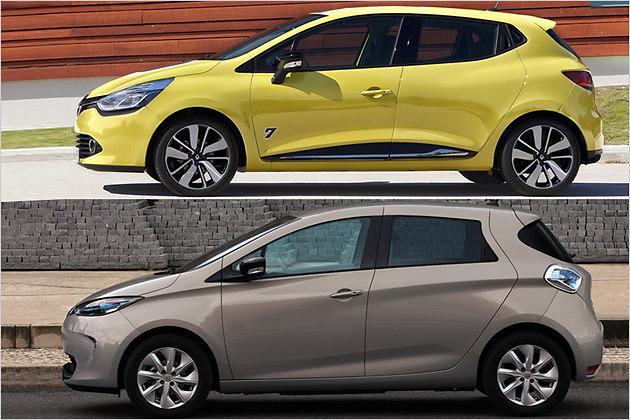 Trotz des gleichen Radstands weisen Renault Clio und Zoe nur wenige Parallelen auf
