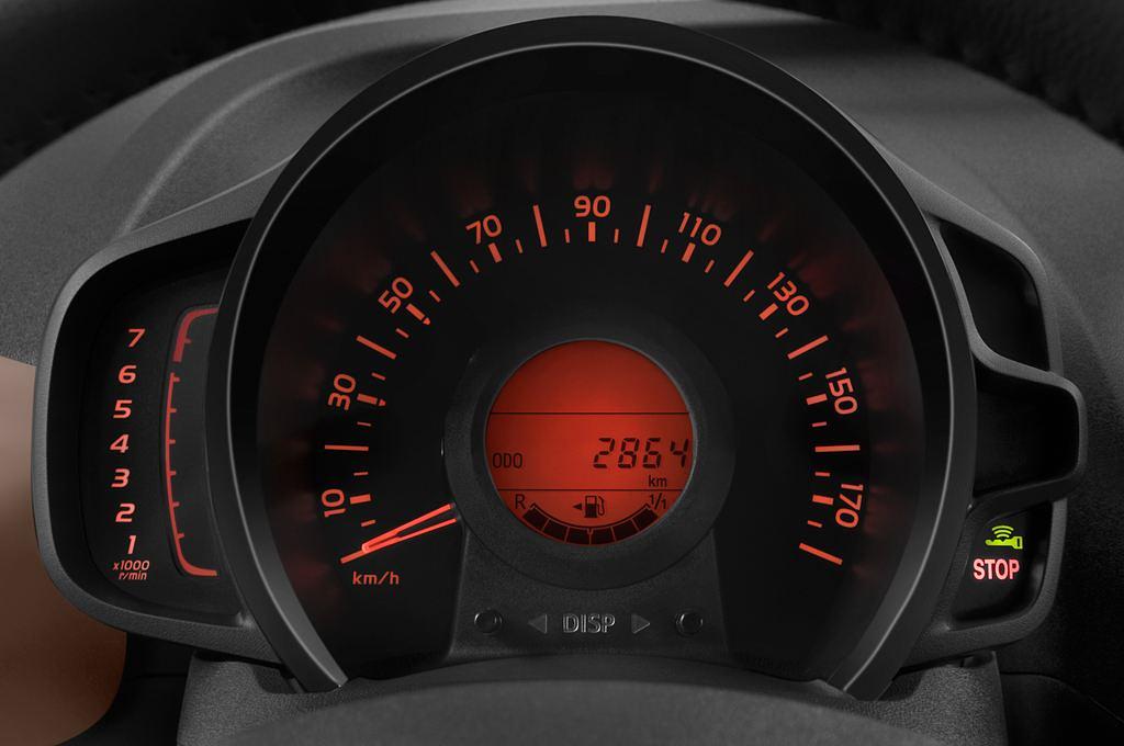 Peugeot 108 (Baujahr 2015) Allure 5 Türen Tacho und Fahrerinstrumente