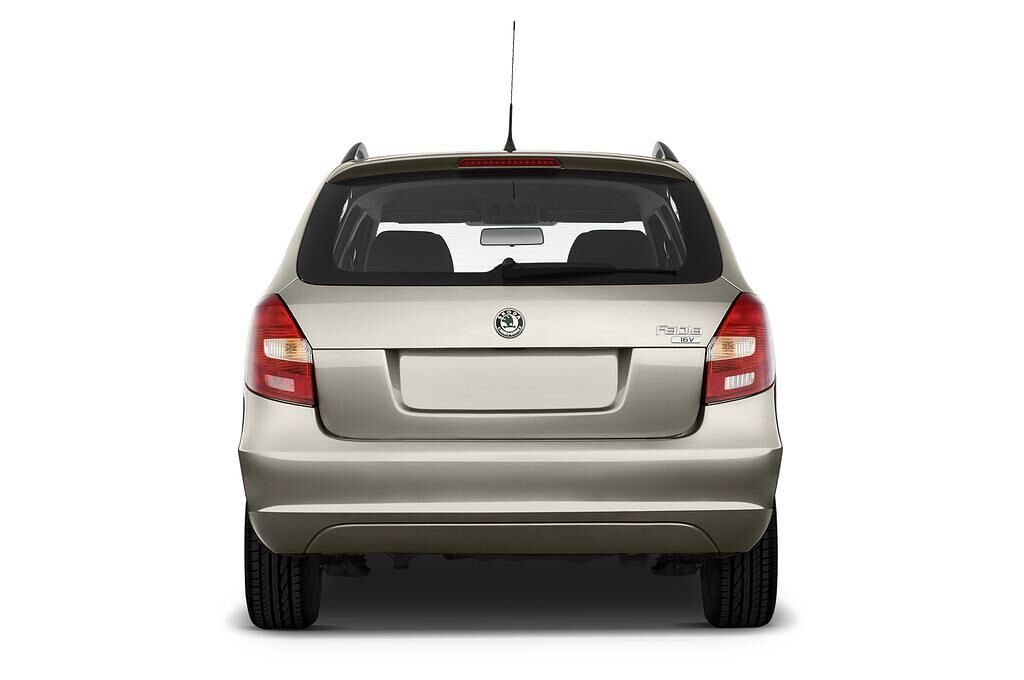 Skoda Fabia (Baujahr 2009) Elegance 5 Türen Heckansicht