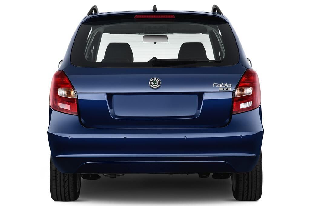 Skoda Fabia (Baujahr 2013) Elegance 5 Türen Heckansicht