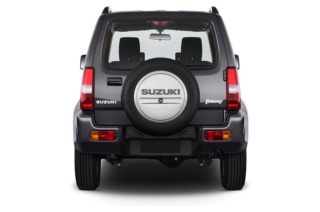 Suzuki Jimny (Baujahr 2012) Comfort 3 Türen Heckansicht