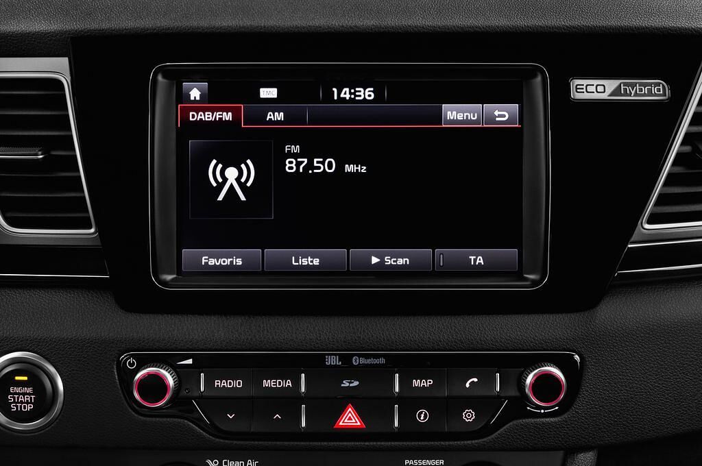 KIA Niro Hybride (Baujahr 2017) Spirit 5 Türen Radio und Infotainmentsystem