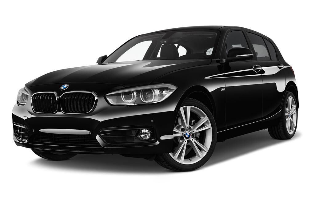 BMW 1 Series (Baujahr 2017) Sport 5 Türen seitlich vorne mit Felge