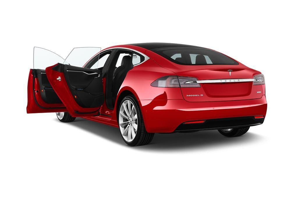 Tesla Model S (Baujahr 2017) 100D 5 Türen Tür geöffnet