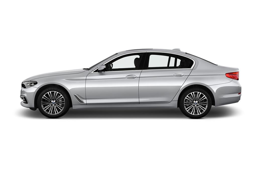 BMW 5 Series (Baujahr 2018) Sport 4 Türen Seitenansicht