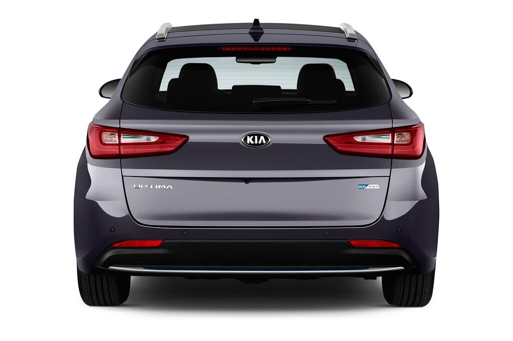 KIA Optima Sportwagon PHEV (Baujahr 2018) Spirit 5 Türen Heckansicht