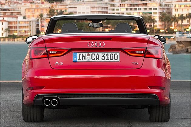 Die Rückleuchten wurden von der A3 Limousine übernommen