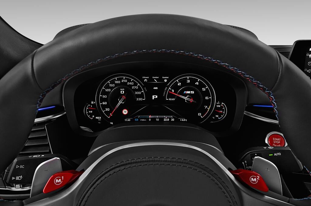 BMW M5 Competition (Baujahr 2019) Base 4 Türen Tacho und Fahrerinstrumente