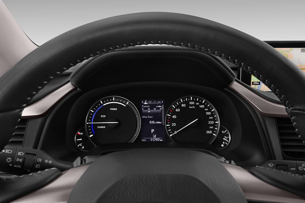 Lexus RX (Baujahr 2019) Luxury Line 5 Türen Tacho und Fahrerinstrumente