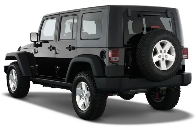 Jeep Wrangler (Baujahr 2010) Unlimited Rubicon Auto 5 Türen seitlich hinten