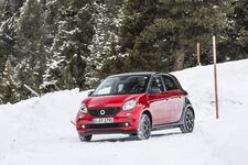 Mit dem Smart Forfour im Schnee - Im Bann des ESP