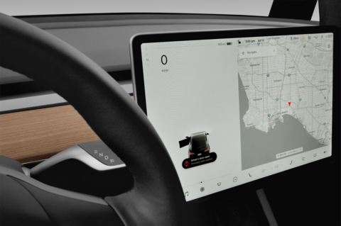 Tesla Model 3 (Baujahr 2022) Long Range 4 Türen Tacho und Fahrerinstrumente