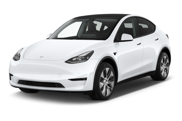 Tesla Model Y (Baujahr 2022) Long Range AWD 5 Türen seitlich vorne