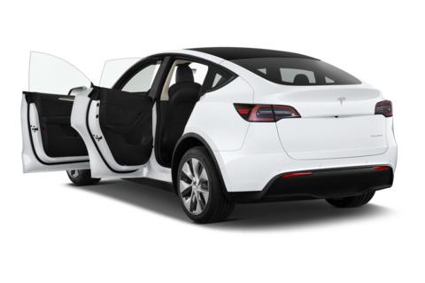 Tesla Model Y (Baujahr 2022) Long Range AWD 5 Türen Tür geöffnet