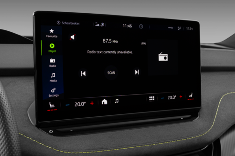 Skoda Enyaq Coupe iV (Baujahr 2022) RS 5 Türen Radio und Infotainmentsystem
