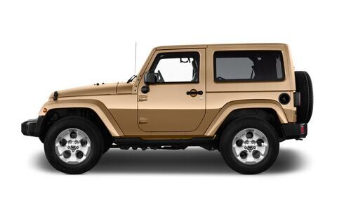 Jeep Wrangler (Baujahr 2017) Sahara 5 Türen Seitenansicht