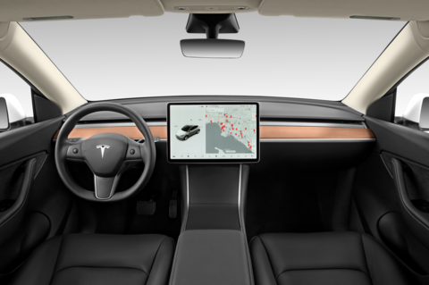 Tesla Model Y (Baujahr 2021) Long Range AWD 5 Türen Cockpit und Innenraum