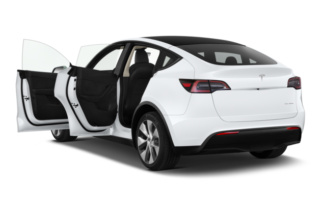 Tesla Model Y (Baujahr 2021) Long Range AWD 5 Türen Tür geöffnet