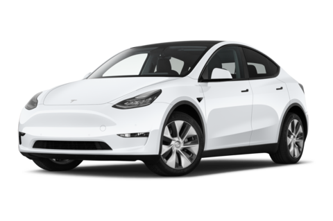 Tesla Model Y (Baujahr 2021) Long Range AWD 5 Türen seitlich vorne mit Felge