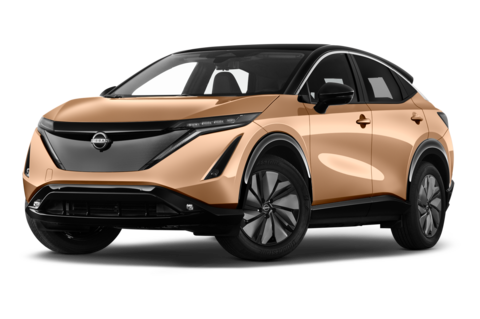 Nissan Ariya EV (Baujahr 2022) Evolve Pack 5 Türen seitlich vorne mit Felge
