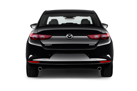 Mazda Mazda3 (Baujahr 2020) Skyactive 4 Türen Heckansicht
