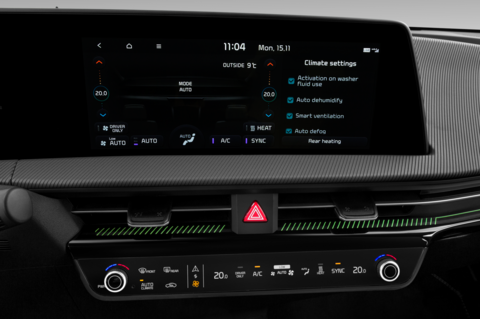 Kia EV6 (Baujahr 2022) GT-line package 5 Türen Temperatur und Klimaanlage