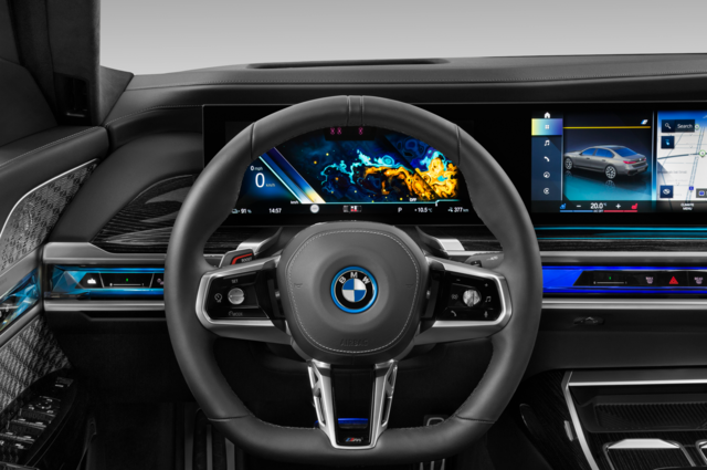 BMW i7 (Baujahr 2023) M Sportpaket 4 Türen Lenkrad