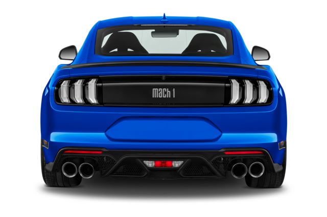 Ford Mustang (Baujahr 2021) Mach 1 2 Türen Heckansicht