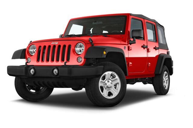 Jeep Wrangler Unlimited (Baujahr 2014) Sport 5 Türen seitlich vorne mit Felge