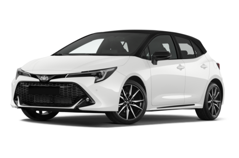 Toyota Corolla Hybrid (Baujahr 2023) GR Sport 5 Türen seitlich vorne mit Felge