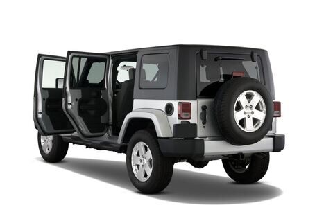 Jeep Wrangler (Baujahr 2010) Unlimited Sahara Auto 5 Türen Tür geöffnet