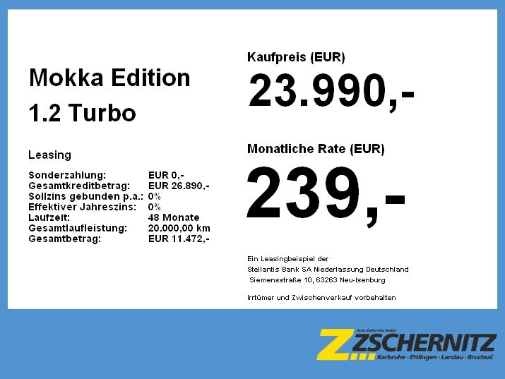 Opel Mokka Edition 1.2 Turbo