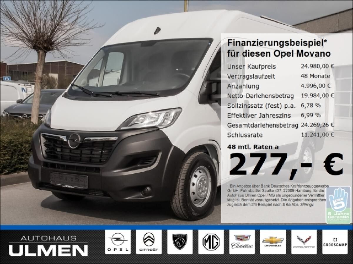 Opel Movano C Kasten HKa Edition 2.2 Diesel 140 3 Cargo 3,5t verstärkt L2H2