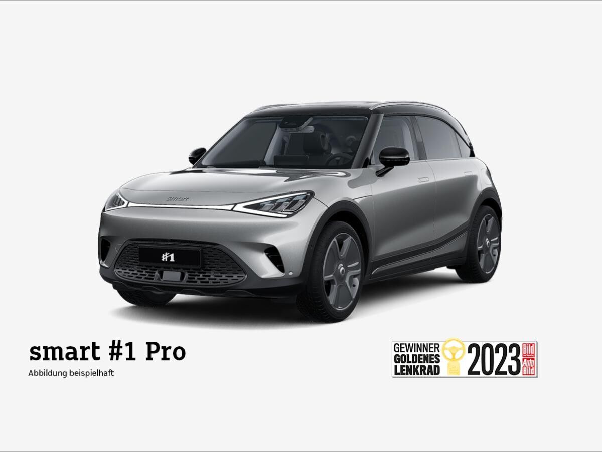 smart #1 Pro ⚡130kW/Pano/Navi/LED/360°/19Zoll/V2L/smart-Pilot