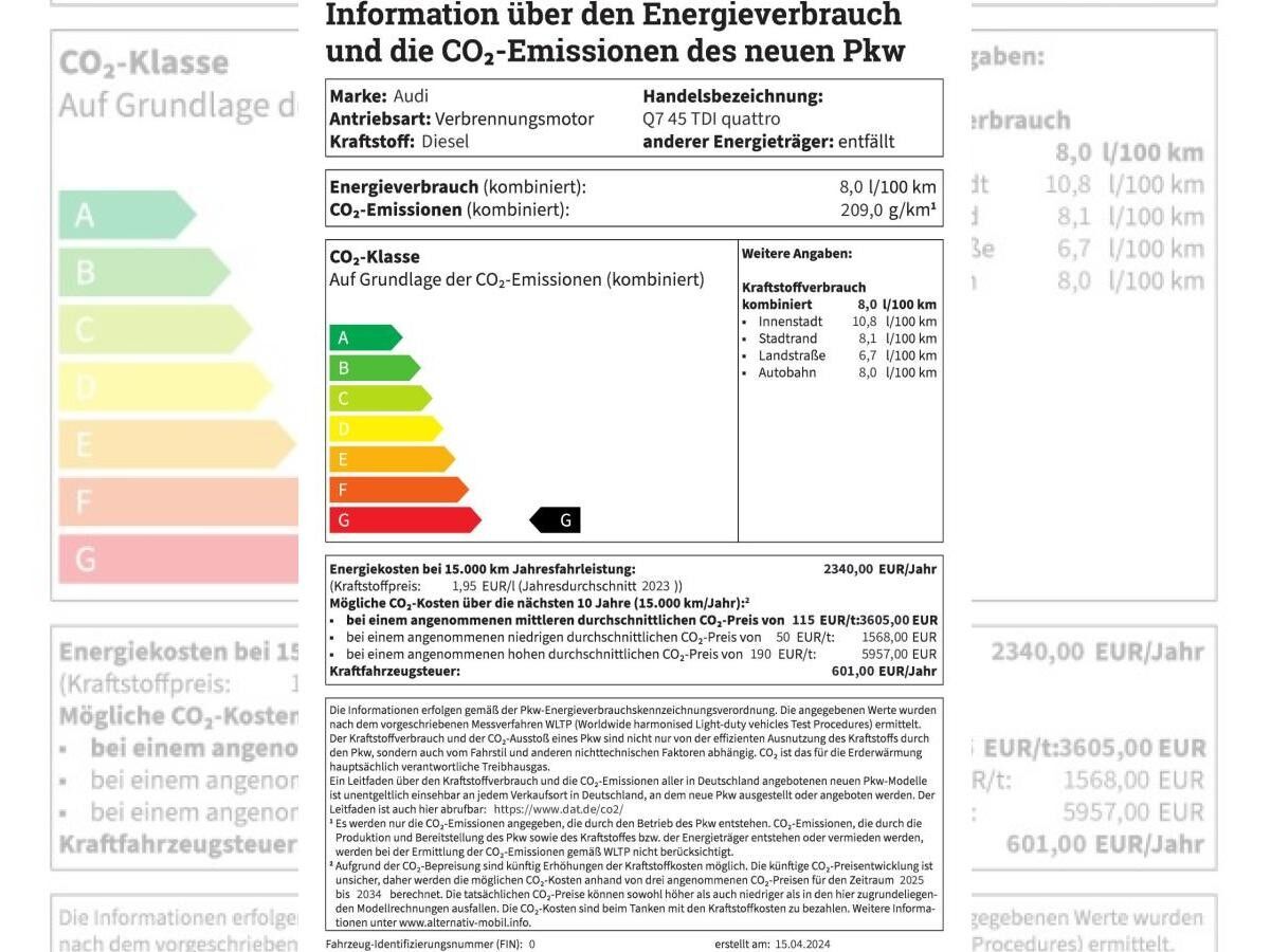 Audi Q7 50 TDI quattro 210 kW (286 PS) tiptronic