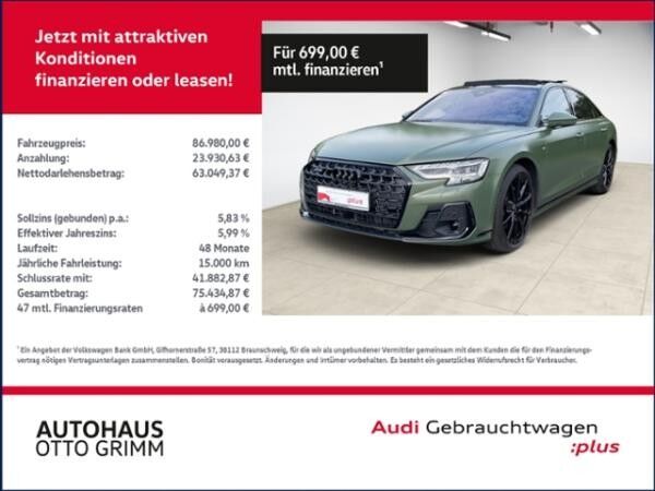 Audi A8 50 TDI quattro Tiptronic Matrix LED B&O