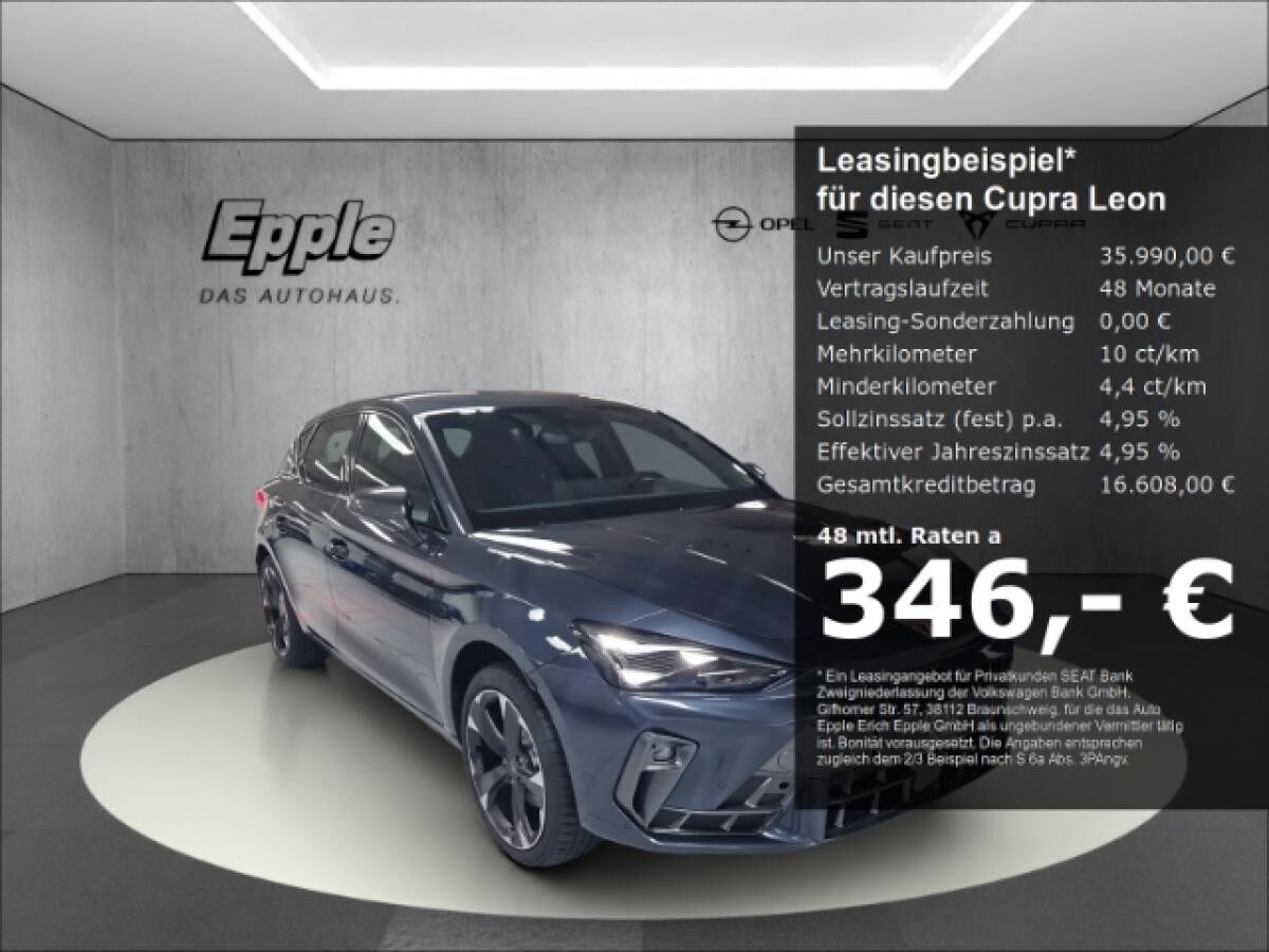 Cupra Leon Facelift 1.5 ,Navi, Rückfahrkamera, PDC v+h, Soundsystem
