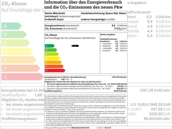 Mitsubishi Space Star Select