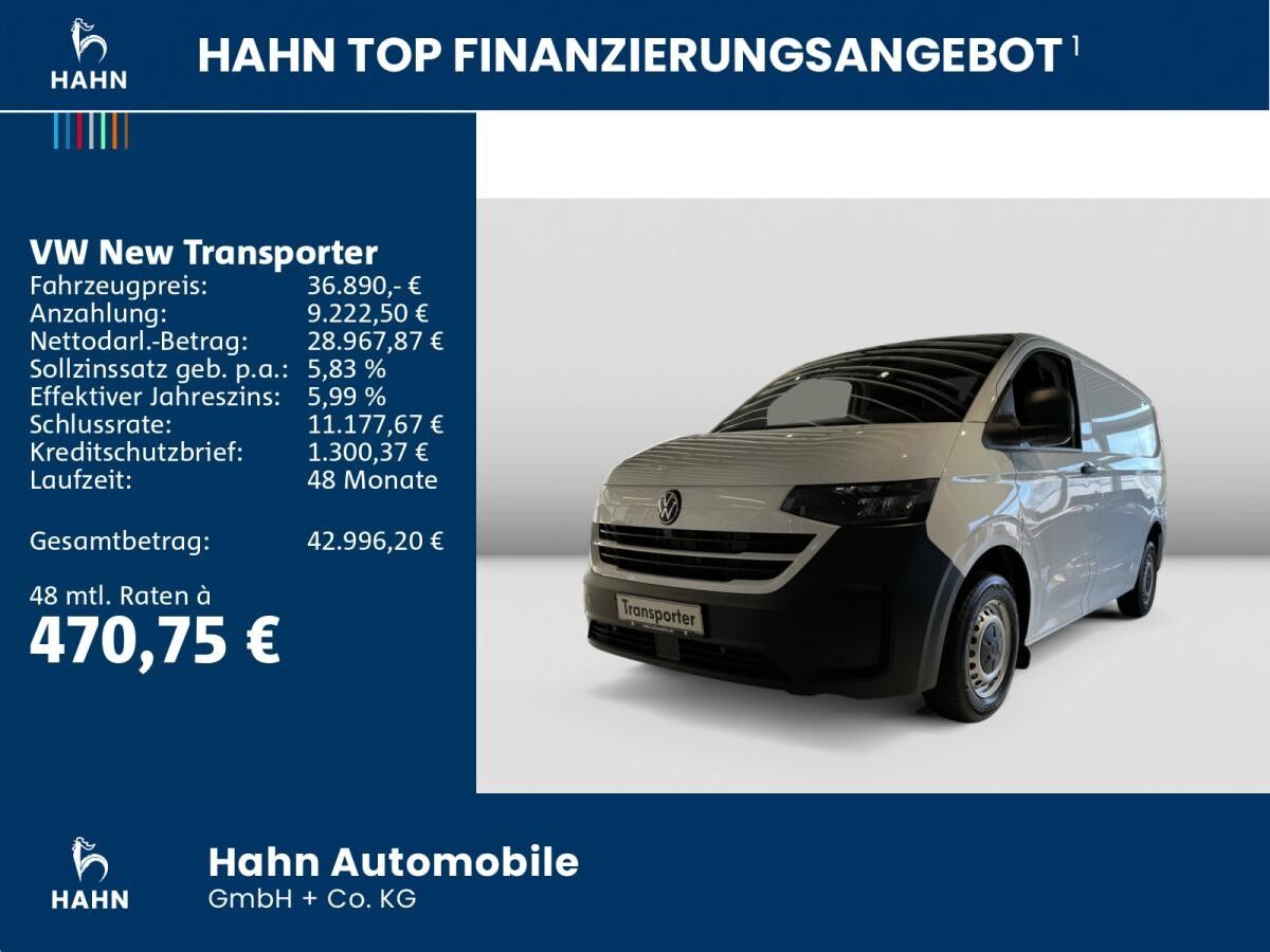 Volkswagen Transporter New Kasten 2,0TDI KLIMA NAVI