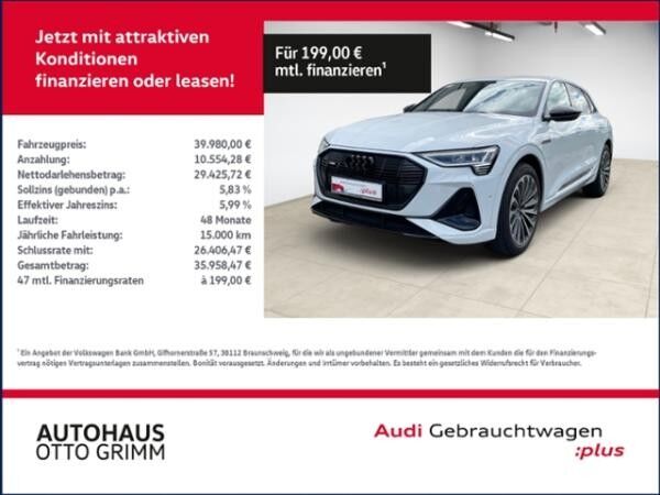 Audi e-tron 55 quattro S line Matrix