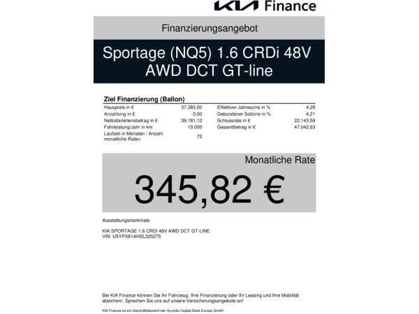 Kia Sportage 1.6 CRDI AWD 48V DCT GT-Line UVP 53.629 EUR