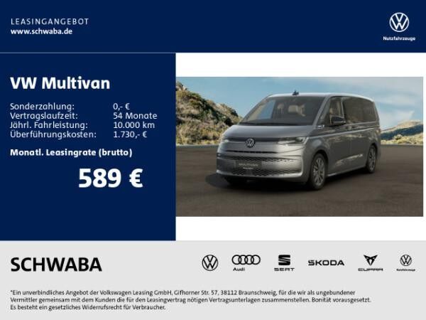 Volkswagen Multivan LÜ GOAL 2,0 TDI DSG *Kurzzulassung* - weitere Lagerwagen vorhanden !