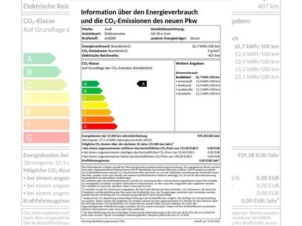 Audi Q4 e-tron 40 150 kW