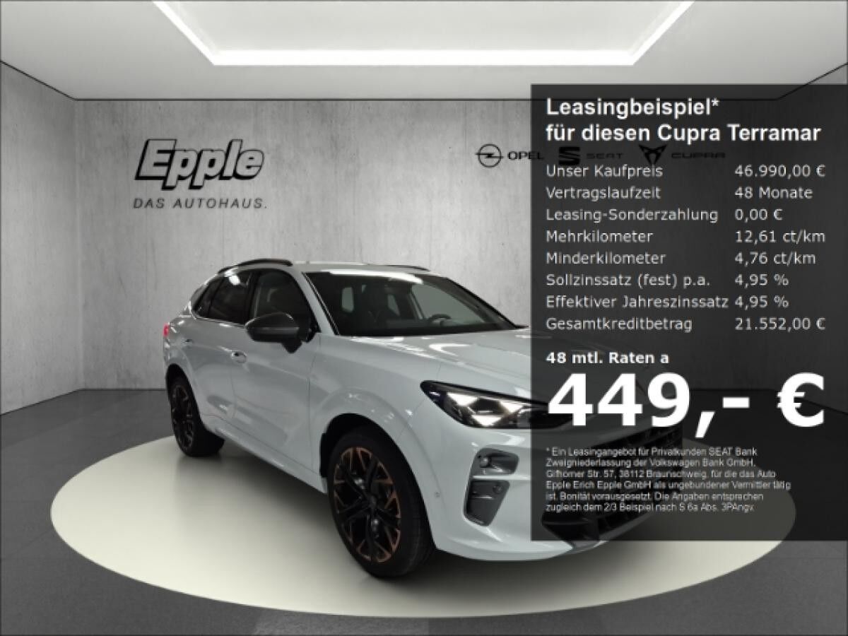 Cupra Terramar VZ 2.0 TSI 195 kW (265 PS) 7-Gang DSG 4Drive AHK Matrix Panoramadach