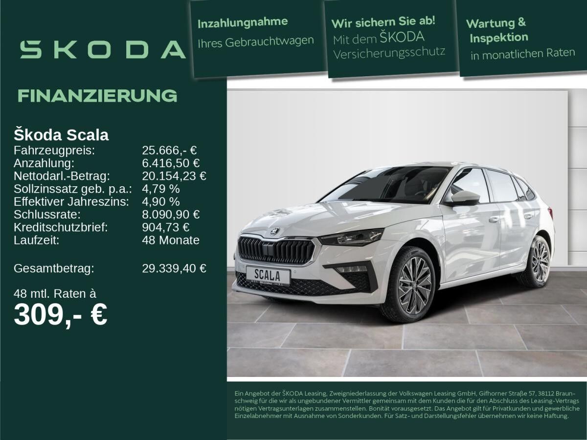 Skoda Scala Selection 1,0 TSI 85kW - SHZ R-KAM NAVI BIS 28.11.25