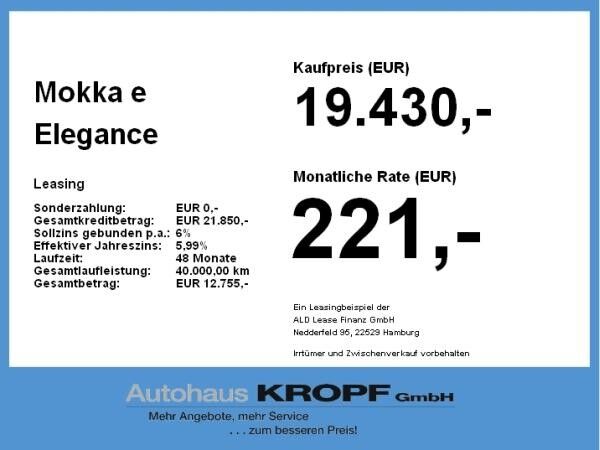 Opel Mokka-e Mokka e Elegance NAVI AHK SHZ SpurH LM KAM