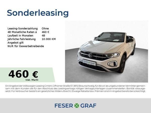 Volkswagen T-Roc Cabrio 1.5 TSI STYLE DSG BLACK NAV MATRIX