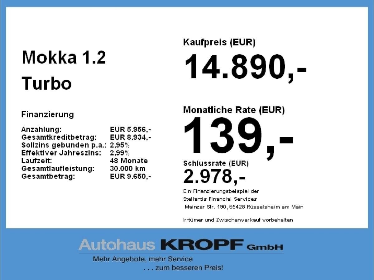 Opel Mokka 1.2 Turbo LED+SHZ+Winterp.+Fernlichtass.