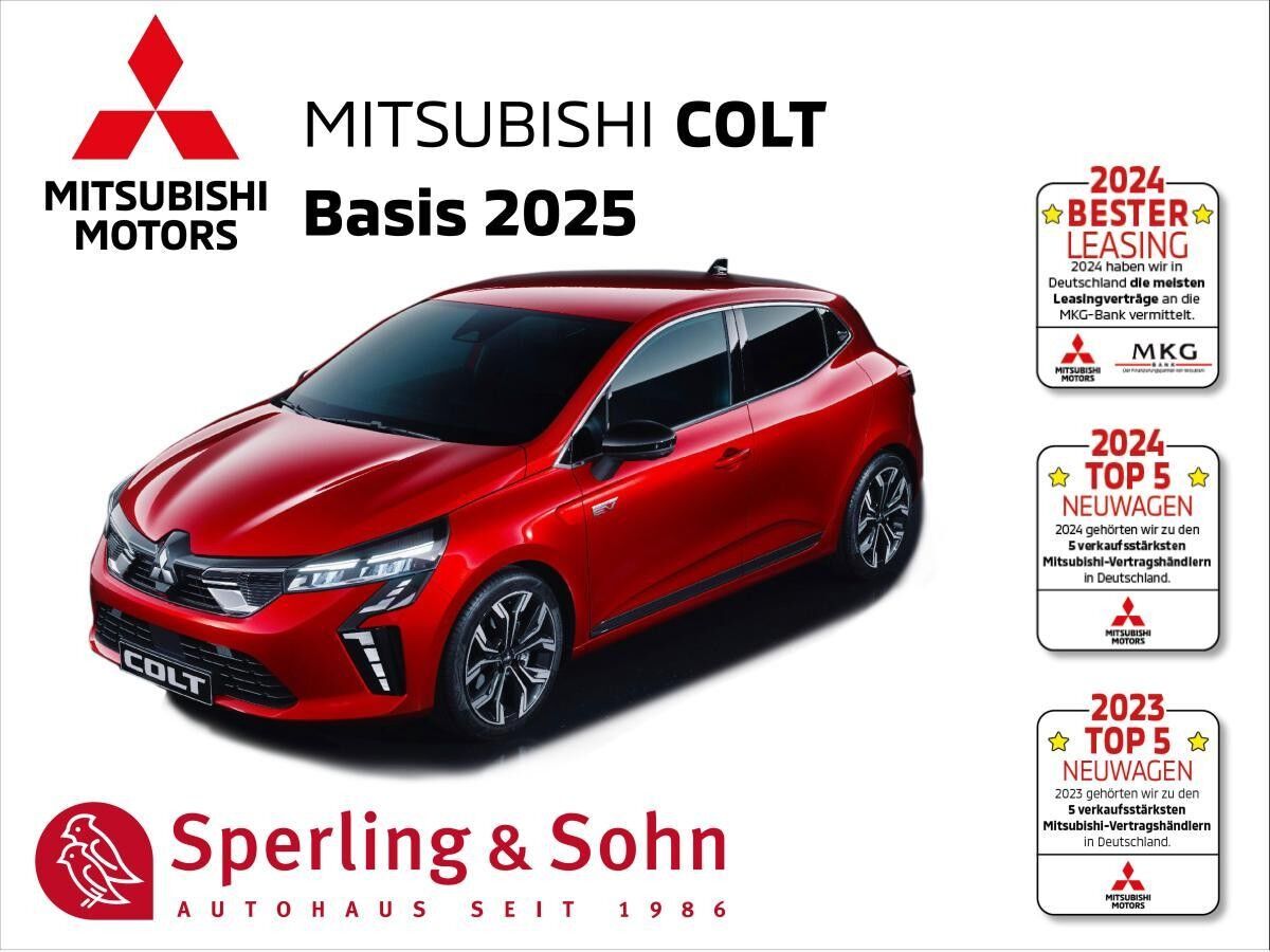 Mitsubishi Colt COLT 1.0 MY2025 ❗"SOFORT LIEFERBAR"❗ ✔️Parksensoren, Apple-CarPlay + Android-Auto✔️