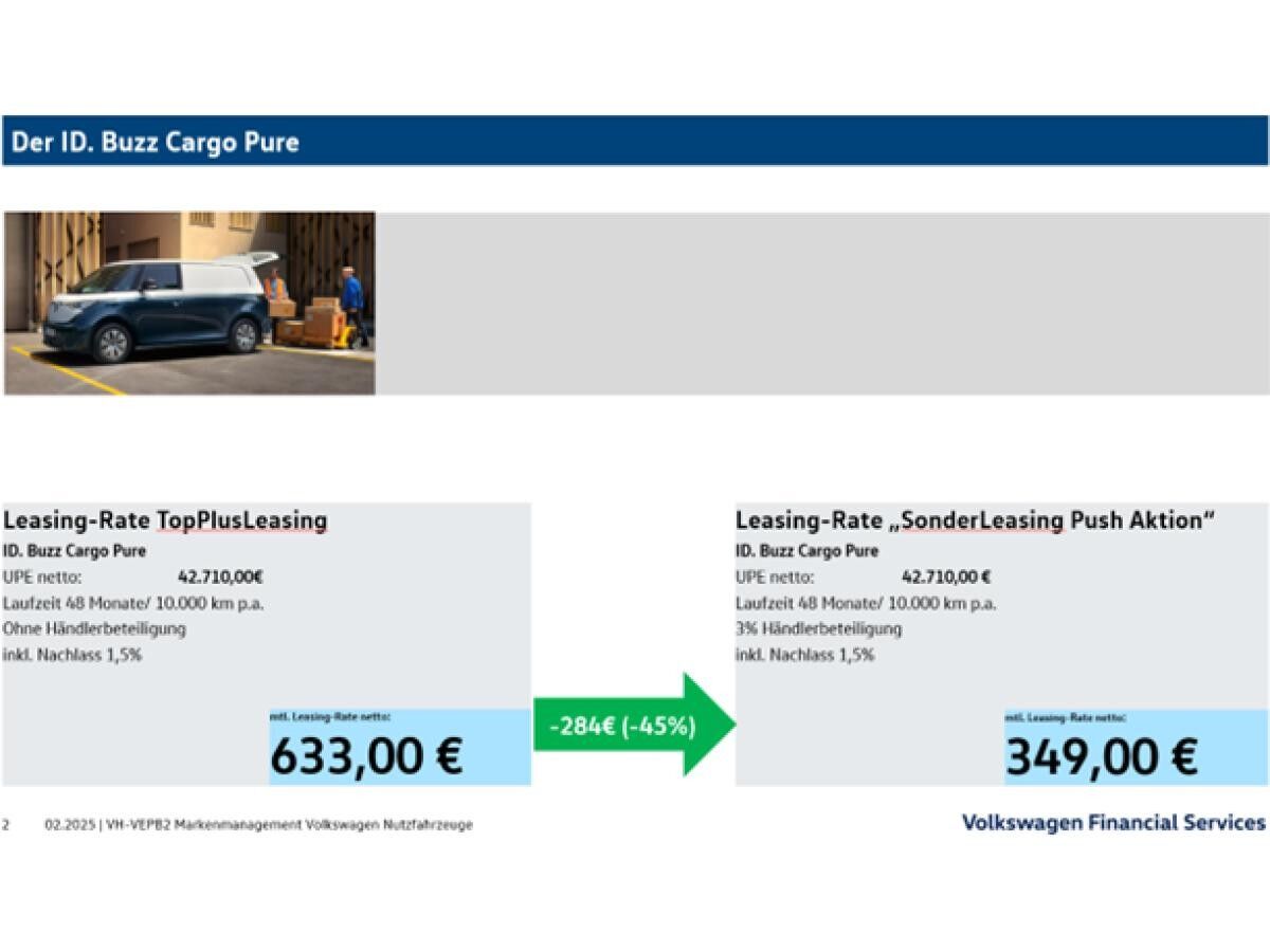 Volkswagen ID.Buzz Cargo Pure ! Bestellfahrzeug !